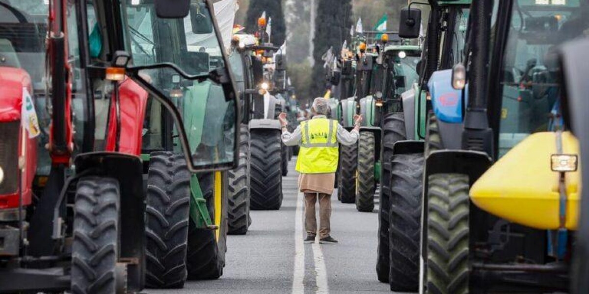 Caravanas de tractores se movilizan hacia Madrid en otra jornada de movilizaciones